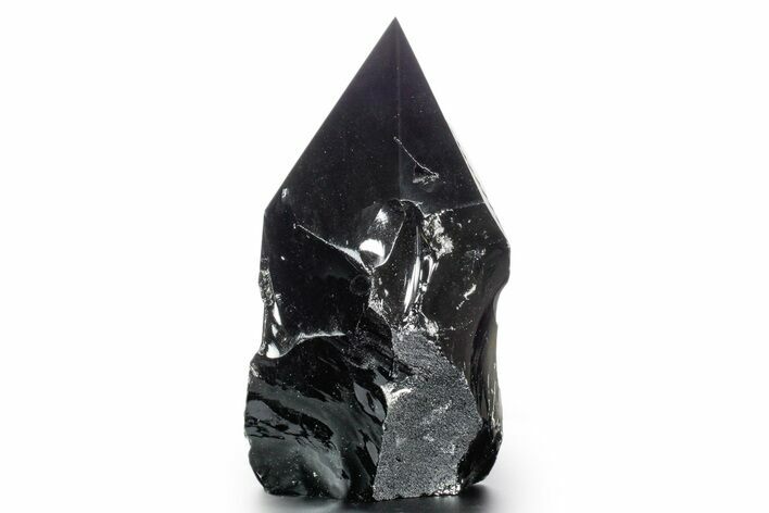 Free-Standing Polished Obsidian Point - Mexico #355036